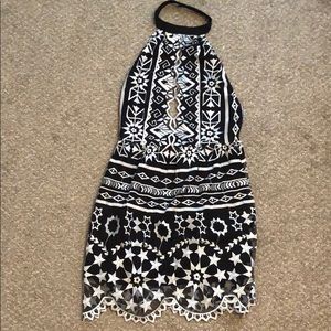 Jen's Pirate Booty Tuxedo Black / White Dress NWT